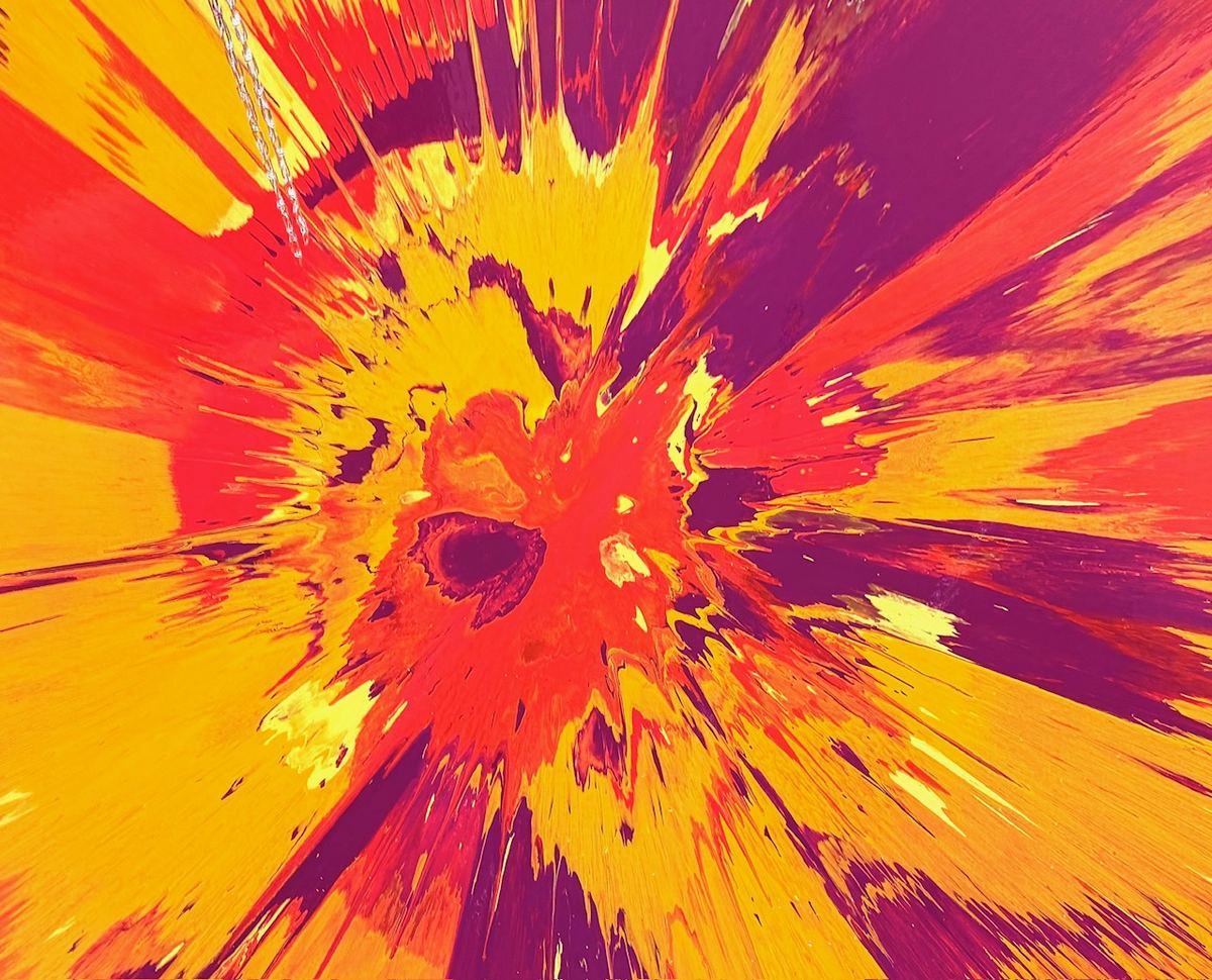 Spin Art – barevná exploze vzniklá na rotujícím plátně